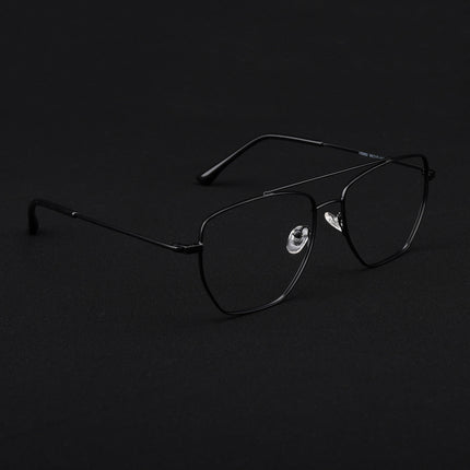 Voyage Metal Master Matt Black Wayfarer Eyeglasses for Men & Women - MG5014-C1