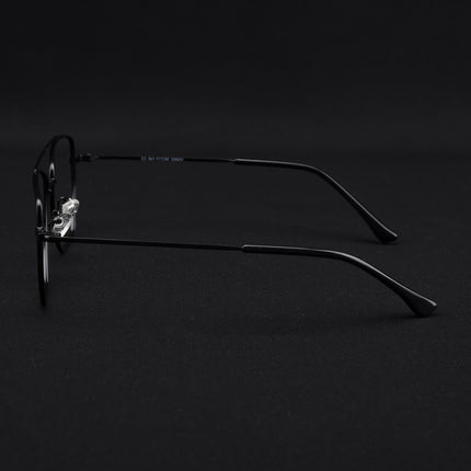 Voyage Metal Master Matt Black Wayfarer Eyeglasses for Men & Women - MG5014-C1