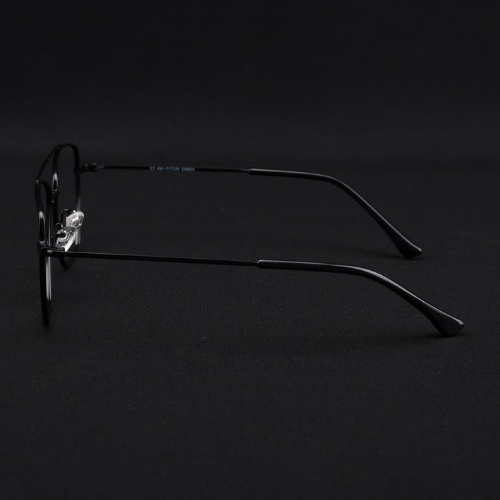 Voyage Metal Master Matt Black Wayfarer Eyeglasses for Men & Women - MG5014-C1