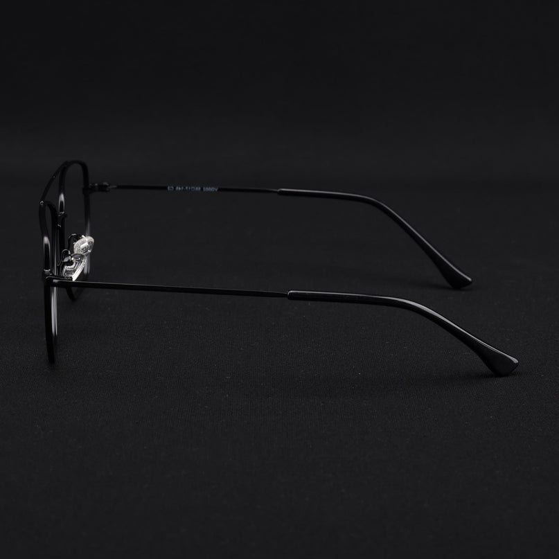 Voyage Metal Master Matt Black Wayfarer Eyeglasses for Men & Women - MG5014-C1