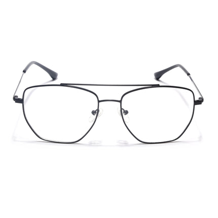 Voyage Metal Master Matt Black Wayfarer Eyeglasses for Men & Women - MG5014-C1