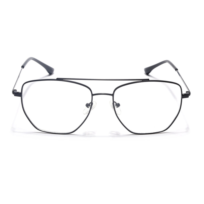 Voyage Metal Master Matt Black Wayfarer Eyeglasses for Men & Women - MG5014-C1