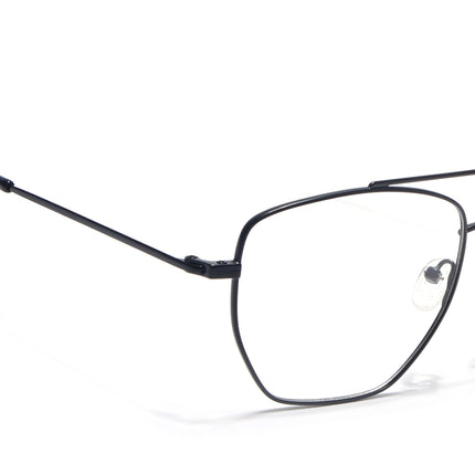 Voyage Metal Master Matt Black Wayfarer Eyeglasses for Men & Women - MG5014-C1