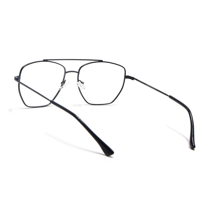 Voyage Metal Master Matt Black Wayfarer Eyeglasses for Men & Women - MG5014-C1