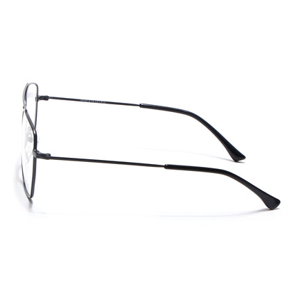 Voyage Metal Master Matt Black Wayfarer Eyeglasses for Men & Women - MG5014-C1