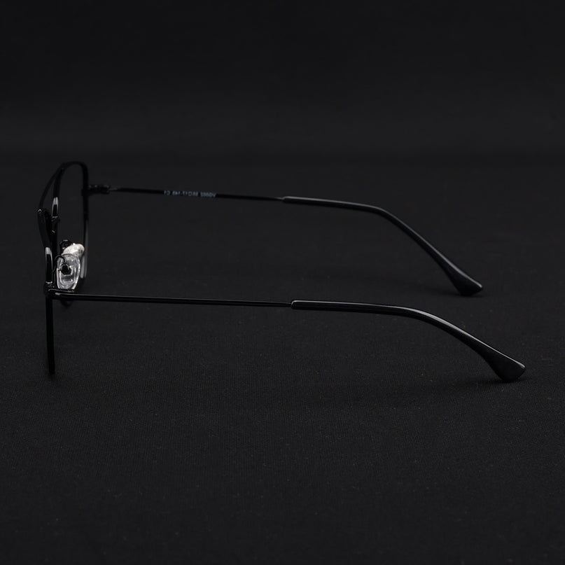 Voyage Metal Master Shine Black Wayfarer Eyeglasses for Men & Women - MG5015-C2