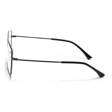 Voyage Metal Master Shine Black Wayfarer Eyeglasses for Men & Women - MG5015-C2