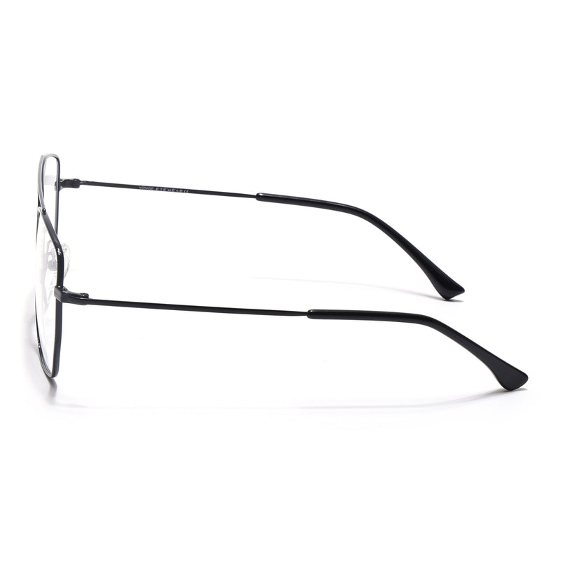 Voyage Metal Master Shine Black Wayfarer Eyeglasses for Men & Women - MG5015-C2