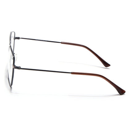 Voyage Metal Master Black & Brown Wayfarer Eyeglasses for Men & Women - MG5016-C3