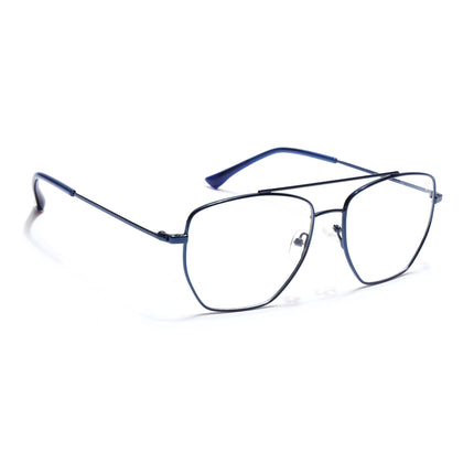 Voyage Metal Master Blue Wayfarer Eyeglasses for Men & Women - MG5018-C5