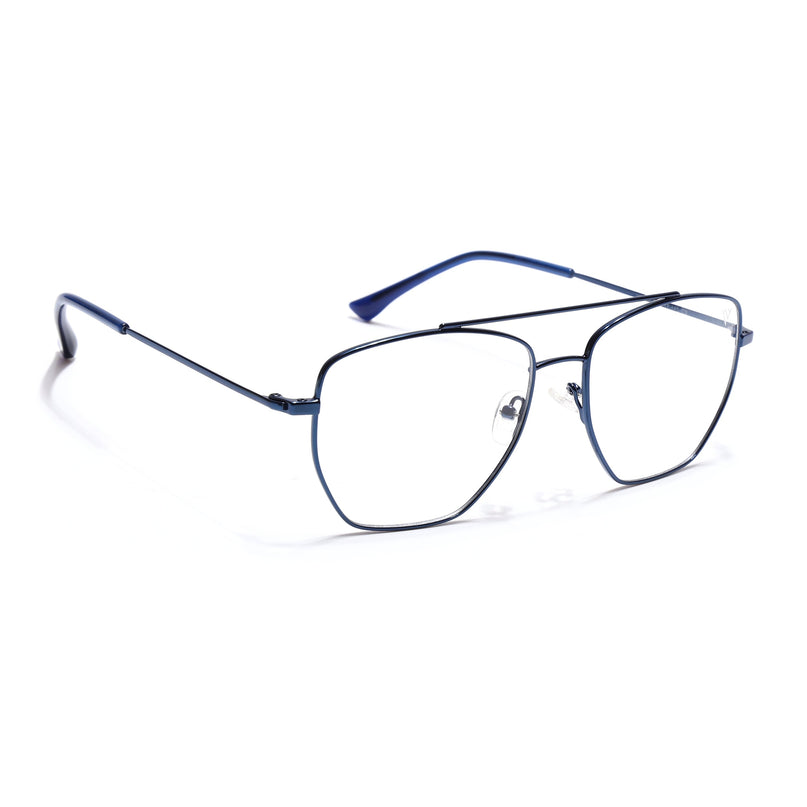 Voyage Metal Master Blue Wayfarer Eyeglasses for Men & Women - MG5018-C5