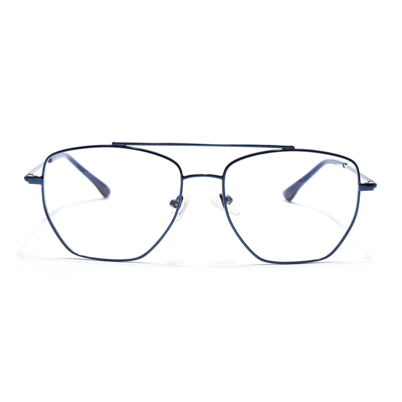 Voyage Metal Master Blue Wayfarer Eyeglasses for Men & Women - MG5018-C5