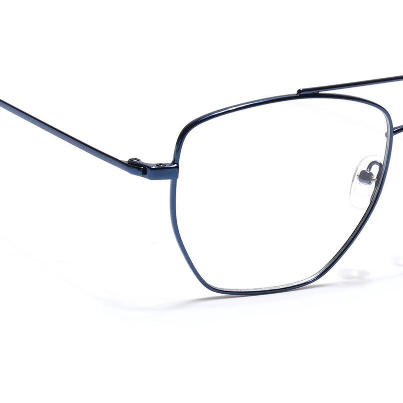 Voyage Metal Master Blue Wayfarer Eyeglasses for Men & Women - MG5018-C5