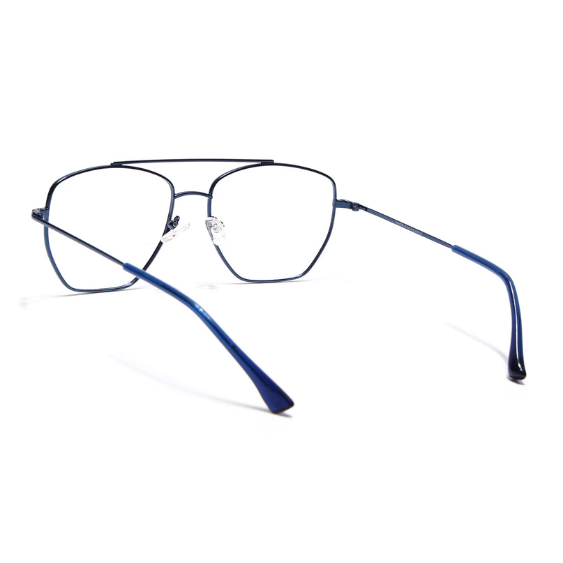 Voyage Metal Master Blue Wayfarer Eyeglasses for Men & Women - MG5018-C5