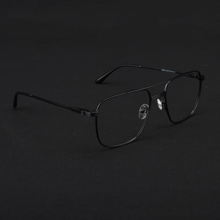 Voyage Metal Master Matt Black Wayfarer Eyeglasses for Men & Women - MG5019-C1