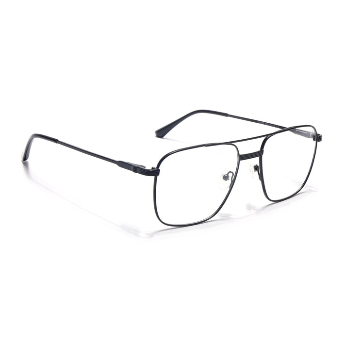 Voyage Metal Master Matt Black Wayfarer Eyeglasses for Men & Women - MG5019-C1
