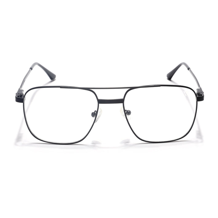 Voyage Metal Master Matt Black Wayfarer Eyeglasses for Men & Women - MG5019-C1