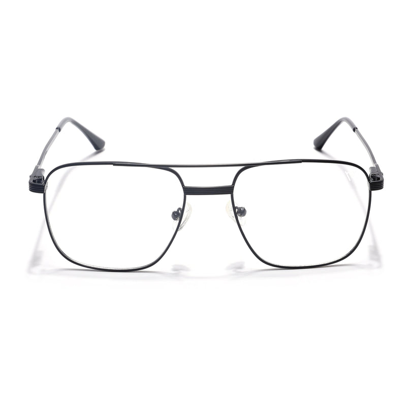 Voyage Metal Master Matt Black Wayfarer Eyeglasses for Men & Women - MG5019-C1
