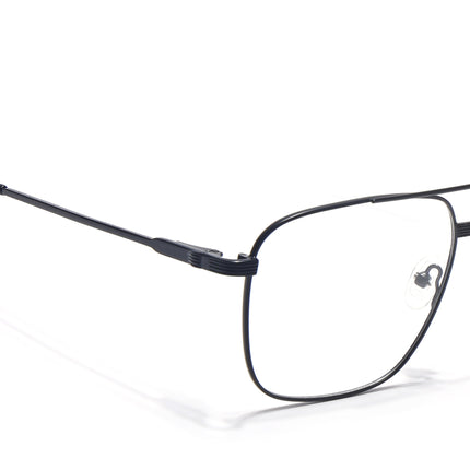 Voyage Metal Master Matt Black Wayfarer Eyeglasses for Men & Women - MG5019-C1