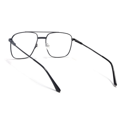 Voyage Metal Master Matt Black Wayfarer Eyeglasses for Men & Women - MG5019-C1