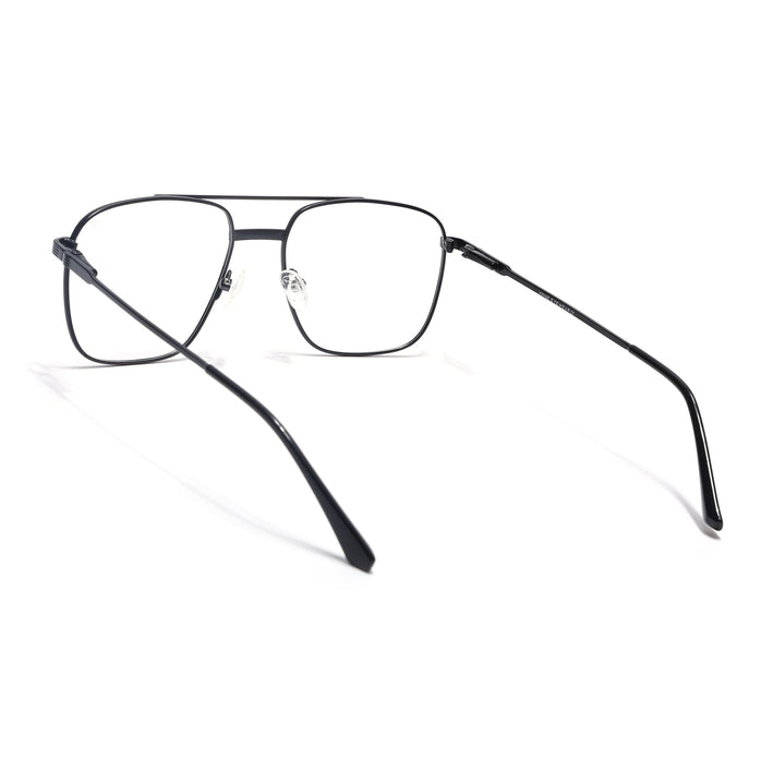 Voyage Metal Master Matt Black Wayfarer Eyeglasses for Men & Women - MG5019-C1