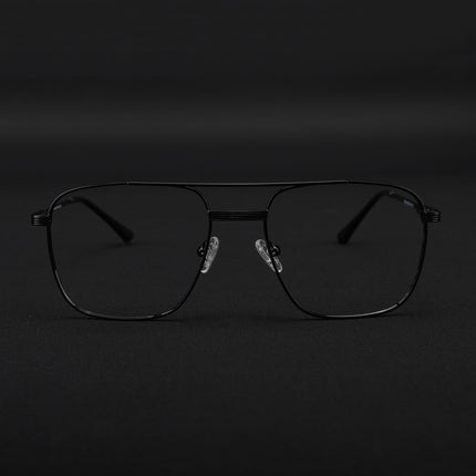 Voyage Metal Master Shine Black Wayfarer Eyeglasses for Men & Women - MG5020-C2