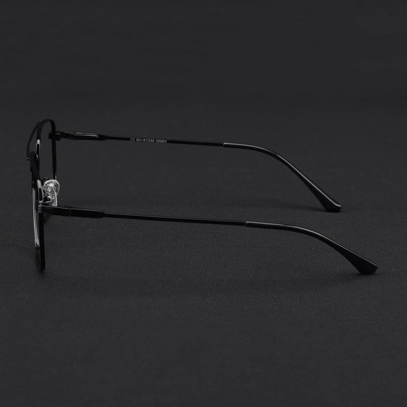 Voyage Metal Master Shine Black Wayfarer Eyeglasses for Men & Women - MG5020-C2