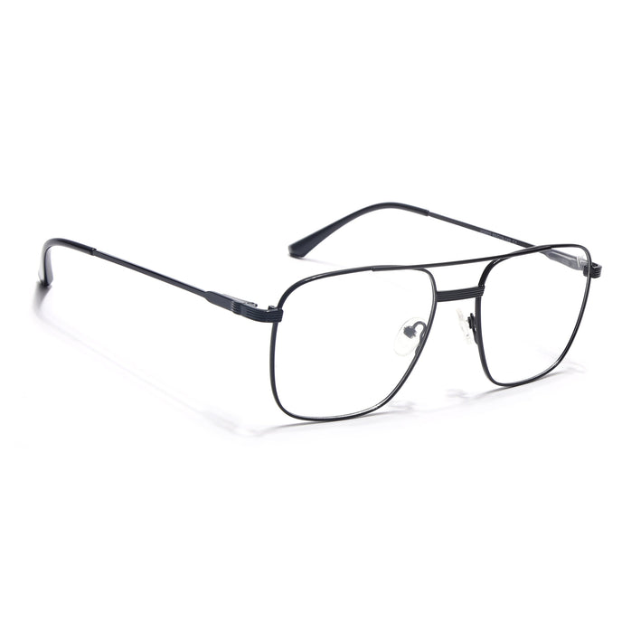 Voyage Metal Master Shine Black Wayfarer Eyeglasses for Men & Women - MG5020-C2