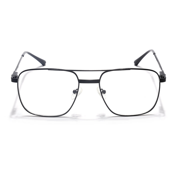 Voyage Metal Master Shine Black Wayfarer Eyeglasses for Men & Women - MG5020-C2
