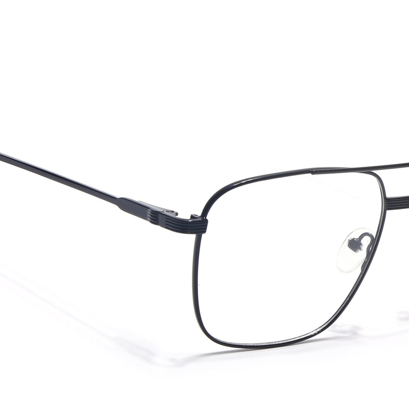 Voyage Metal Master Shine Black Wayfarer Eyeglasses for Men & Women - MG5020-C2