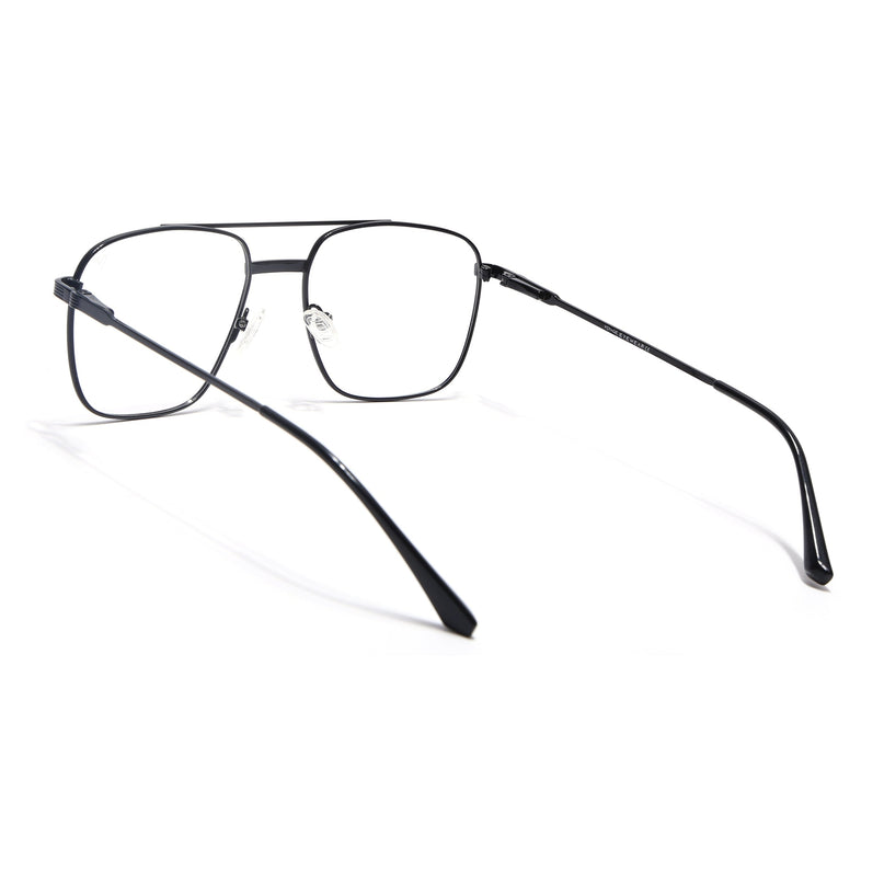 Voyage Metal Master Shine Black Wayfarer Eyeglasses for Men & Women - MG5020-C2
