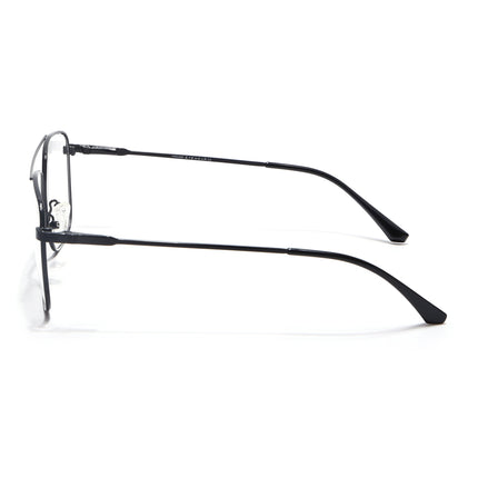 Voyage Metal Master Shine Black Wayfarer Eyeglasses for Men & Women - MG5020-C2