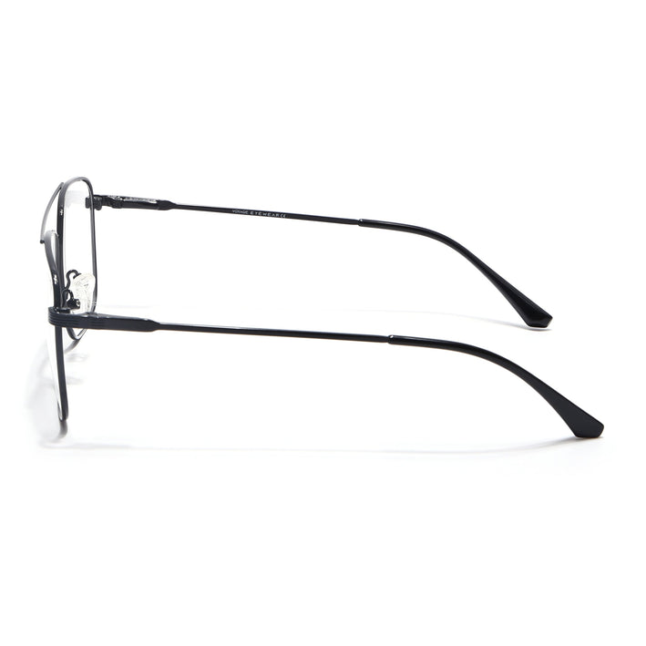 Voyage Metal Master Shine Black Wayfarer Eyeglasses for Men & Women - MG5020-C2