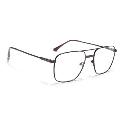 Voyage Metal Master Black & Brown Wayfarer Eyeglasses for Men & Women - MG5021-C3