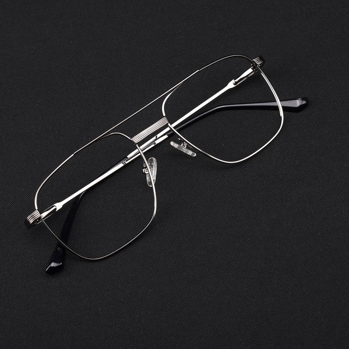 Voyage Metal Master Grey Wayfarer Eyeglasses for Men & Women - MG5022-C4