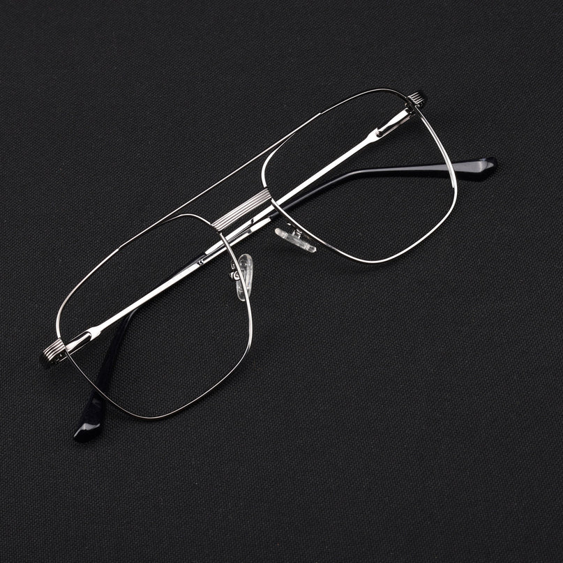 Voyage Metal Master Grey Wayfarer Eyeglasses for Men & Women - MG5022-C4