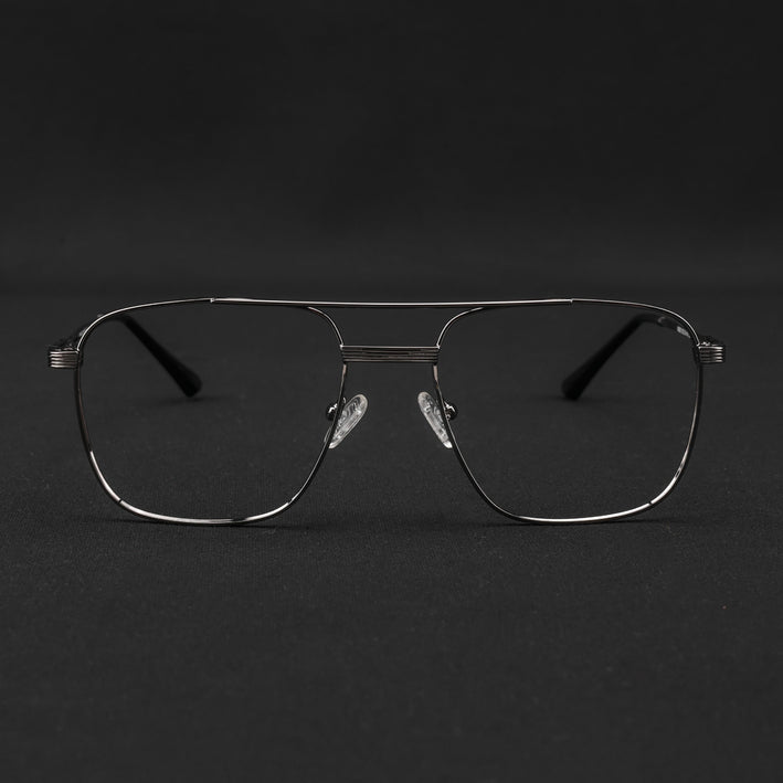 Voyage Metal Master Grey Wayfarer Eyeglasses for Men & Women - MG5022-C4