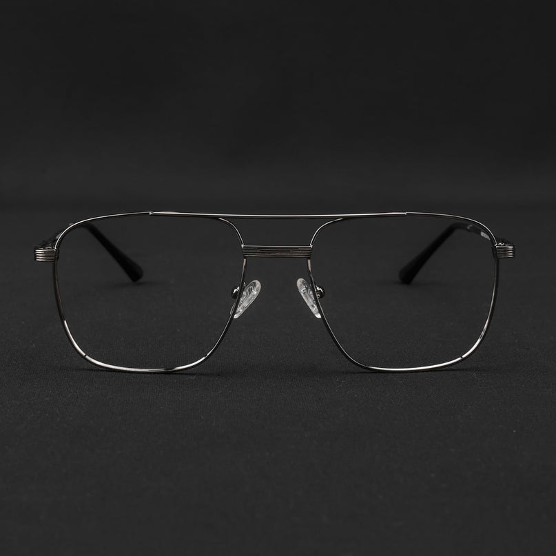 Voyage Metal Master Grey Wayfarer Eyeglasses for Men & Women - MG5022-C4