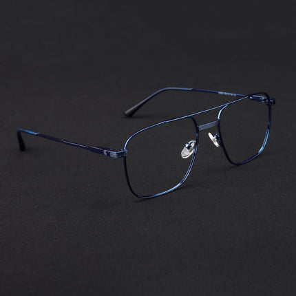 Voyage Metal Master Blue Wayfarer Eyeglasses for Men & Women - MG5023-C5
