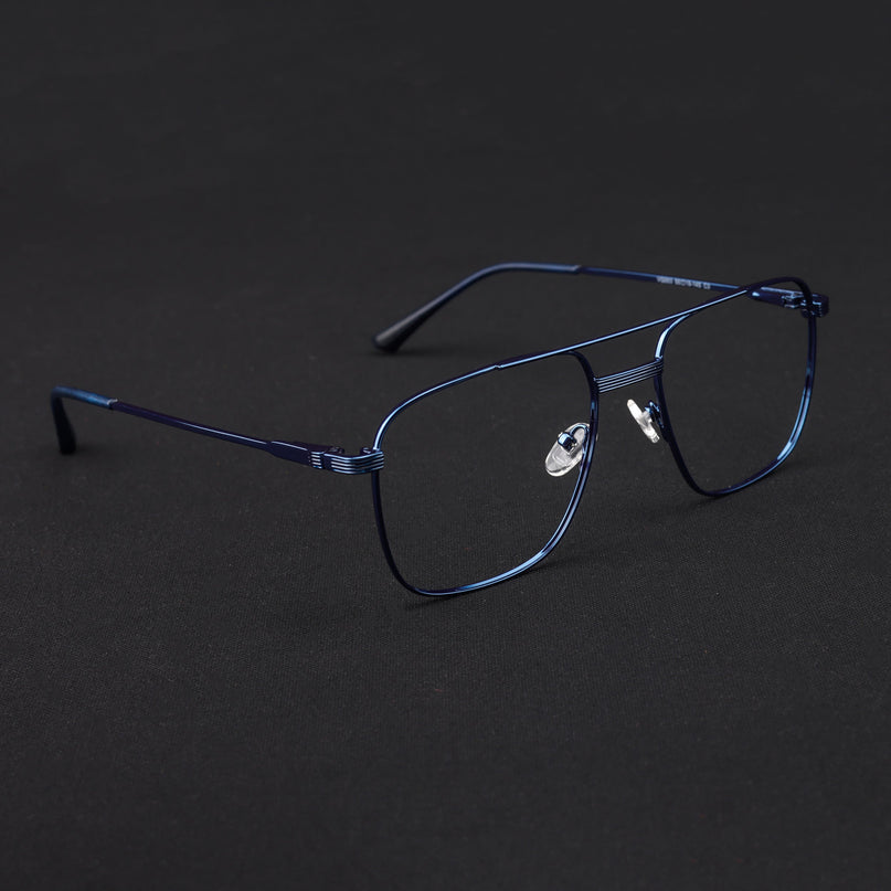 Voyage Metal Master Blue Wayfarer Eyeglasses for Men & Women - MG5023-C5