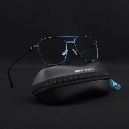 Voyage Metal Master Blue Wayfarer Eyeglasses for Men & Women - MG5023-C5