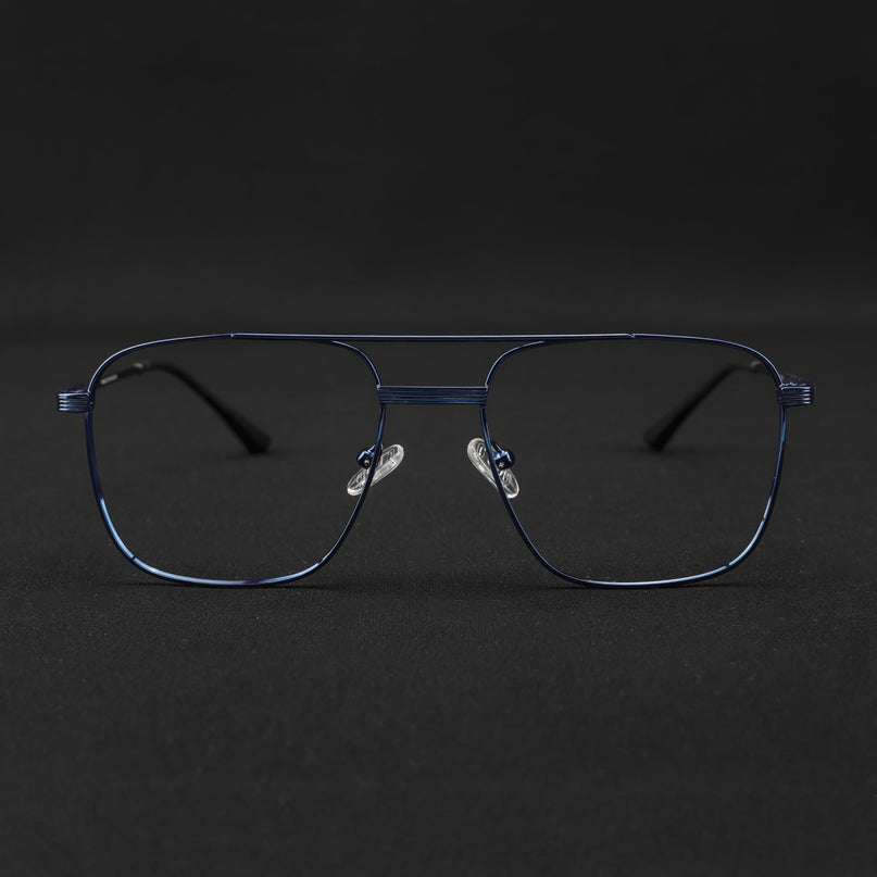 Voyage Metal Master Blue Wayfarer Eyeglasses for Men & Women - MG5023-C5