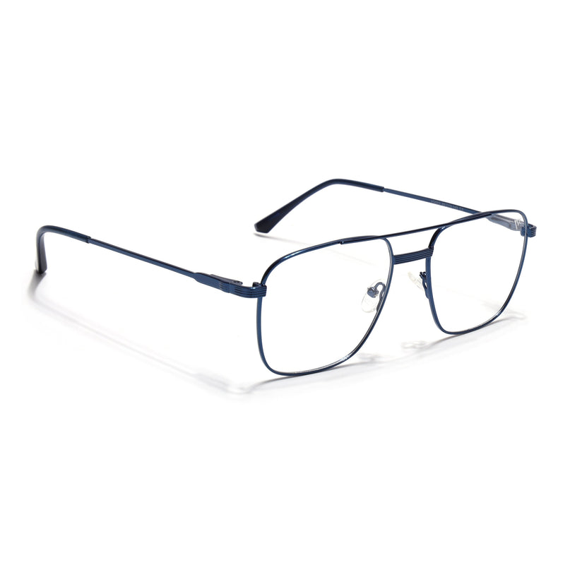 Voyage Metal Master Blue Wayfarer Eyeglasses for Men & Women - MG5023-C5
