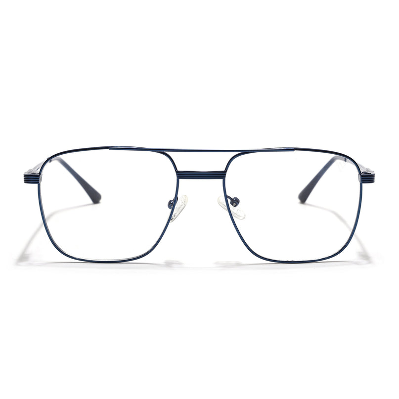 Voyage Metal Master Blue Wayfarer Eyeglasses for Men & Women - MG5023-C5