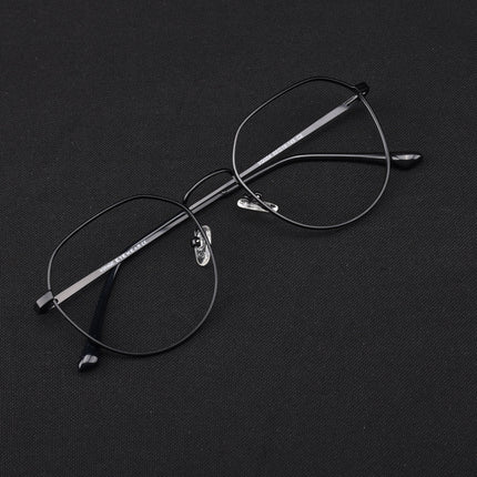 Voyage Metal Master Matt Black Round Eyeglasses for Men & Women - MG5024-C1