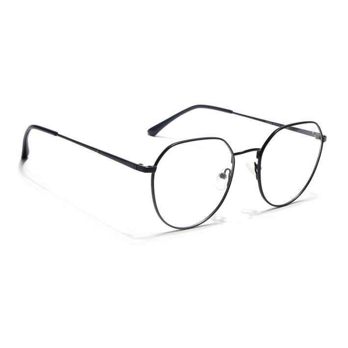 Voyage Metal Master Matt Black Round Eyeglasses for Men & Women - MG5024-C1