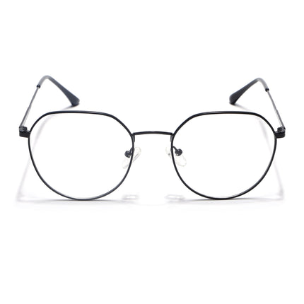 Voyage Metal Master Matt Black Round Eyeglasses for Men & Women - MG5024-C1