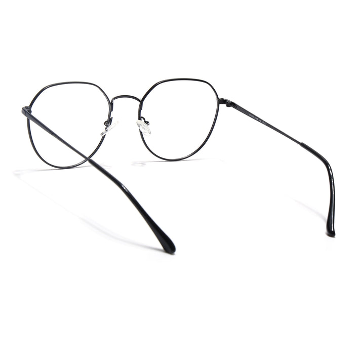 Voyage Metal Master Matt Black Round Eyeglasses for Men & Women - MG5024-C1