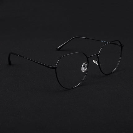 Voyage Metal Master Shine Black Round Eyeglasses for Men & Women - MG5025-C2