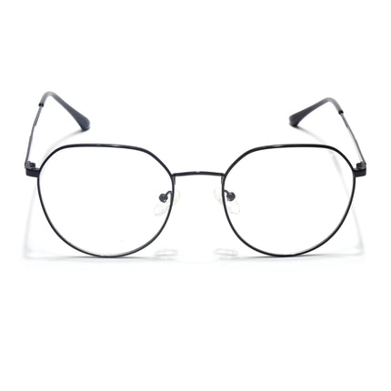 Voyage Metal Master Shine Black Round Eyeglasses for Men & Women - MG5025-C2